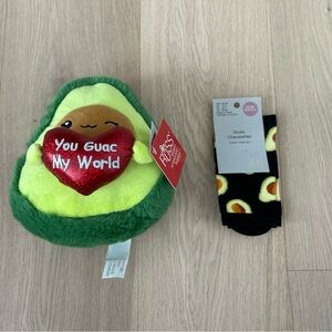 H&M Avocado Socks and Avocado Plush